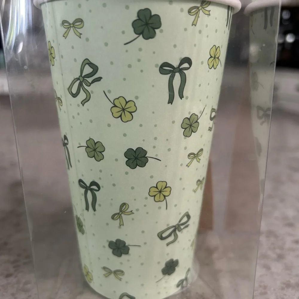 “New”Disposable Paper Travel Cups - St. Patrick's Day Designs (36 cups)